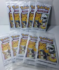 (10) Pokemon TCG 25th Anniversary General Mills Cereal 3-Card Promo Packs - Image 1