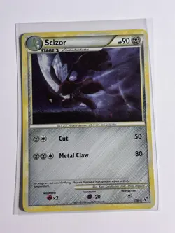 Pokemon Scizor Undaunted Holo Rare 7/90 90 HP Card 2010 English - Image 1