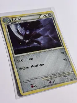 Pokemon Scizor Undaunted Holo Rare 7/90 90 HP Card 2010 English - Image 3