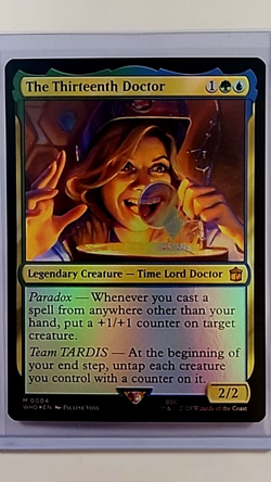 2023 MTG Magic the Gathering Dr WHO Doctor Who Foil 4 The Thirteenth Doctor 13th - Image 1