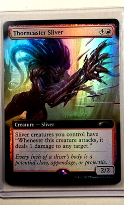 2022 MTG Magic the Gathering Secret Lair Drop Foil Thorncaster Sliver Full Art - Image 1