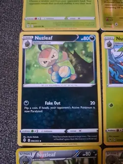 Pokemon TCG Needn't And Nuzleaf 9 Card Lot (3 Reverse Holos) - Image 5