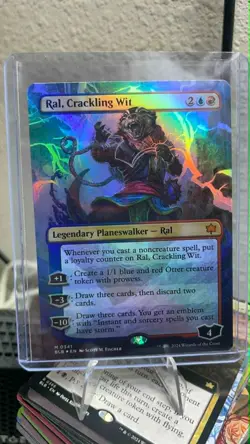 Ral, Crackling Wit (Borderless) Bloomburrow Foil - Image 1