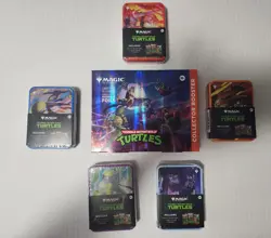 Magic the Gathering Teenage Mutant Ninja Turtles Complete Set Of Tins & Booster - Image 1