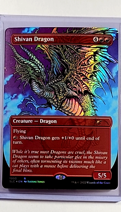 2022 MTG Magic the Gathering Secret Lair 30th Countdown Foil #1993 Shivan Dragon - Image 1