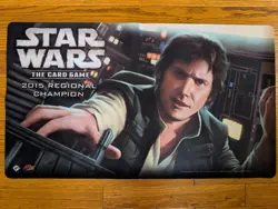 Star Wars The Card Game 2015 Regional Champion Playmat - FFG LCG - Han Solo - Image 1