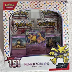 TCG Scarlet & Violet Pokemon 151 Alakazam ex Collection Box Sealed NEW - Image 1