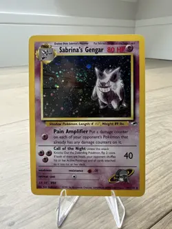 Pokemon TCG Sabrina’s Gengar Gym Heroes 14/132 Holo Rare (Swirl) + (Holo Bleed) - Image 1