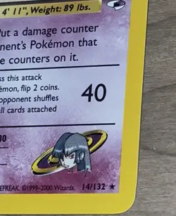 Pokemon TCG Sabrina’s Gengar Gym Heroes 14/132 Holo Rare (Swirl) + (Holo Bleed) - Image 5