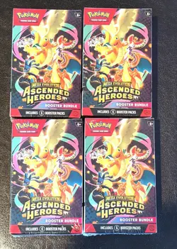 Pokemon TCG Ascended Heroes Booster Bundle - SEALED - (X4 Boxes) Lot - Image 1