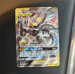 Pokemon Pikachu & Zekrom GX TAG TEAM Promo Holo SM Set SM168 Basic HP 240 Card - Image 1
