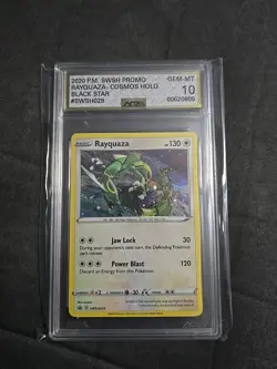 Pokemon Rayquaza SWSH029 Cosmos Holo Black Star Promo AGS 10 GEM MINT - Image 1