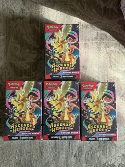 LOT OF (4) Pokemon Ascended Heroes Booster Bundles - Factory Sealed - IN HAND - Image 1