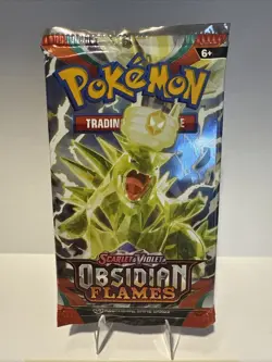 Pokemon TCG Obsidian Flames Booster Pack Tyranitar Art Factory Sealed - Image 1
