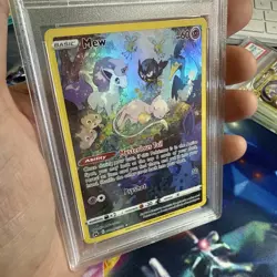 POKEMON 2023 SWSH Crown Zenith Full Art MEW #GG10 PSA 9 Mint - Image 4