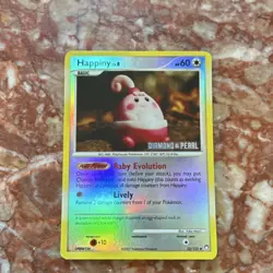 Pokemon Happiny Diamond & Pearl Burger King Reverse Holo Promo Basic 60 HP 52/1… - Image 1