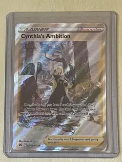 Cynthia's Ambition Crown Zenith: Galarian Gallery Pokemon GG60/GG70 Holo NM - Image 1