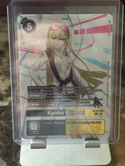 Kyoko Kuremi BT22-101 Secret Rare Full Art Cyber Eden Digimon Card - Image 1