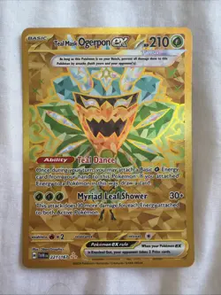 Teal Mask Ogerpon EX Twilight Masquerade 221/167 NM Pokemon TCG - Image 1