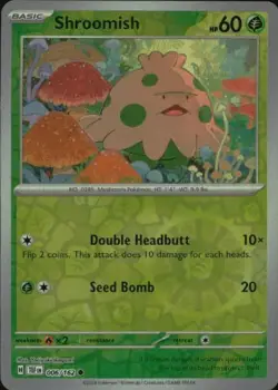 Shroomish 006/162 Common Temporal Forces Pokemon Reverse Holo NM - Image 1