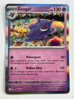 Gengar Holo 094/165 SV: Scarlet & Violet 151 NM Pokemon Fast Ship - Image 1