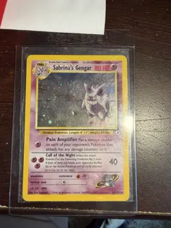 2000 Pokemon Gym Hero’s 14/132 Rare HOLO Sabrina’s Gengar - Image 2