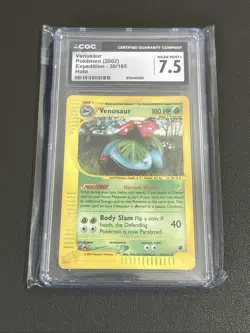 VENUSAUR 2002 POKEMON EXPEDITION RARE HOLO 30/165 CGC 7.5 NM+ - Image 3