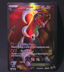 Pokemon Houndoom EX (Full Art) 153/162 Breakthrough Holo 2015 LP - Image 1