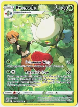 Pokemon Roserade Holo Ultra Rare SWSH11: Lost Origin TG02/TG30 LP - Image 1