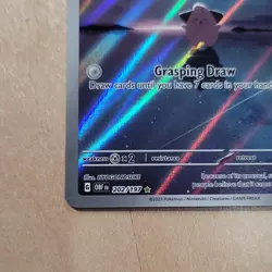 Pokemon Cleffa 202/197 Illustration Rare Full Art Holo Obsidian Flames 2023 - Image 5