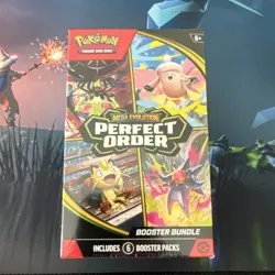 Pokemon Mega Evolution Perfect Order Booster Bundle Box with 6 Packs - Image 1