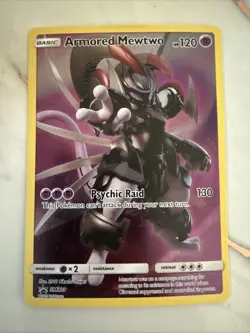 Pokemon Armored Mewtwo SM228 Sm Holo Promo Psychic Raid FREE SHIPPING - Image 1