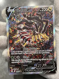 Pokemon Giratina V 186/196 Lost Origin Holo Alternate Art Alt Art DMG - Image 3