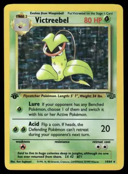 Victreebel 14/64 1st Edition Holo Jungle Holo Rare NM EBAY LIVE FRIDAY - Image 1