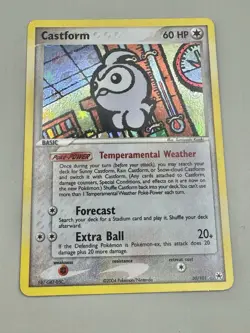 Pokemon TCG Castform 30/101 ex Hidden Legends Holo LP - Image 1