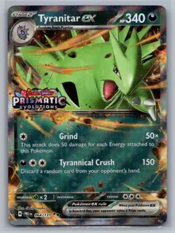 Tyranitar ex (Prismatic Evolutions Stamp) 064/131 Holo Pokemon NM - Image 1