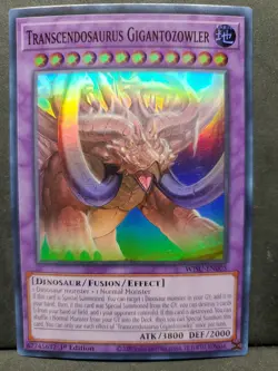 1X NM Transcendosaurus Gigantozowler - WISU-EN003 - Super Rare 1st Ed - yugioh - Image 1