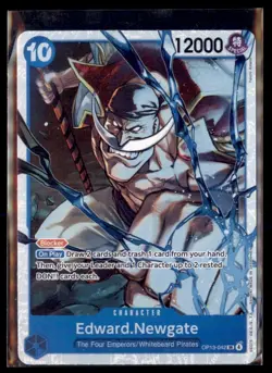 One Piece Carrying On His Will (OP13) Edward.Newgate 042 Super Rare - Image 1