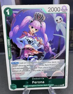Perona OP09-034 Rare (R) Foil One Piece CCG Emperors in The New World - Image 1
