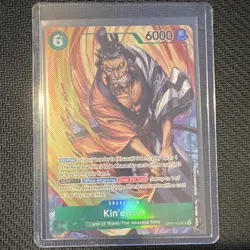 One Piece Kin'emon OP01-040 Romance Dawn Super Rare Foil 6000 Power English - Image 1