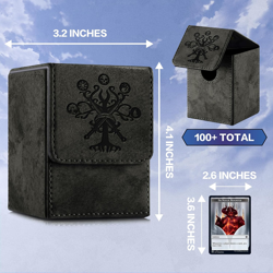 MTG Card Deck Box, Commander Deck Box Fits 100+ Single Sleeved Cards, Storage fo - Image 3