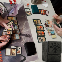 MTG Card Deck Box, Commander Deck Box Fits 100+ Single Sleeved Cards, Storage fo - Image 5