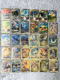 Set of 41 Blastoise, Venusaur, Leafeon & More Gold Foil Fan Art Display Card NM! - Image 1