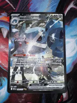 Pokemon TCG ME: Ascended Heroes SIR Steven’s Metagross EX 289/217 Card Near Mint - Image 1