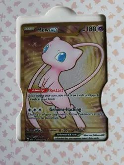 Pokemon Mew EX TCG 205/165 Gold Metal Scarlet Violet Promo Card - Image 1