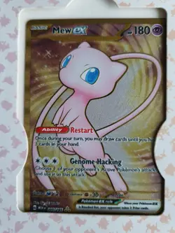 Pokemon Mew EX TCG 205/165 Gold Metal Scarlet Violet Promo Card - Image 3