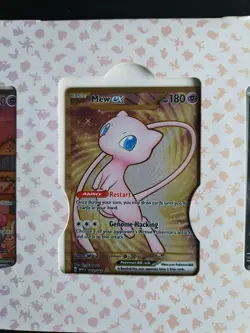 Pokemon Mew EX TCG 205/165 Gold Metal Scarlet Violet Promo Card - Image 4
