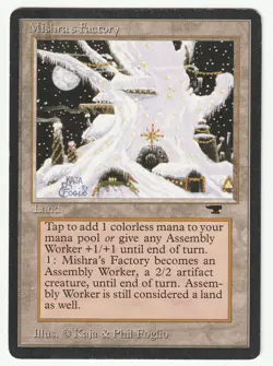 Magic The Gathering MTG Mishra's Factory Winter Card Antiquities LP - Image 1