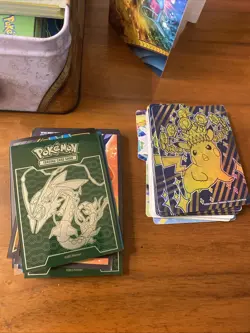 Miscellaneous Pokemon Accessories Lot, Empty Pack, Sleeves, Coins, Cards - Image 2