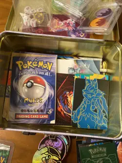 Miscellaneous Pokemon Accessories Lot, Empty Pack, Sleeves, Coins, Cards - Image 4
